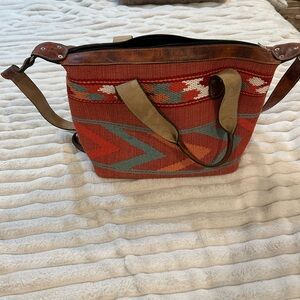 Aztec print bag